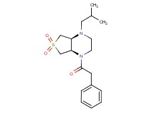 (4aR*,7aS*)-1-isobutyl-4-(phenylacetyl)octahydrothieno[3,4-b]pyrazine 6,6-dioxide