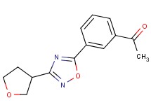 1-{3-[3-(tetrahydrofuran-3-yl)-1,2,4-oxadiazol-5-yl]phenyl}ethanone