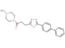 1-{3-[5-(4-biphenylyl)-1,3,4-oxadiazol-2-yl]propanoyl}-4-methylpiperazine