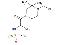 N-[2-(4-ethyl-3,3-dimethylpiperazin-1-yl)-1-methyl-2-oxoethyl]methanesulfonamide