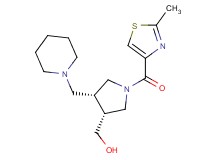 [(3R*,4R*)-1-[(2-methyl-1,3-thiazol-4-yl)carbonyl]-4-(piperidin-1-ylmethyl)pyrrolidin-3-yl]methanol