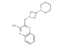 2-methyl-3-[(3-piperidin-1-ylazetidin-1-yl)methyl]quinoxaline