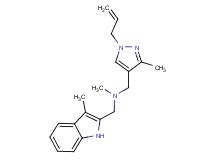 1-(1-allyl-3-methyl-1H-pyrazol-4-yl)-N-methyl-N-[(3-methyl-1H-indol-2-yl)methyl]methanamine