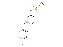 N-[1-(4-chlorobenzyl)-3-piperidinyl]cyclopropanesulfonamide