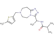 2-methyl-N-(1-{7-[(5-methyl-2-thienyl)methyl]-6,7,8,9-tetrahydro-5H-[1,2,4]triazolo[4,3-d][1,4]diazepin-3-yl}ethyl)propanamide