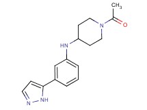 1-acetyl-N-[3-(1H-pyrazol-5-yl)phenyl]-4-piperidinamine