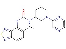 N-(5-methyl-2,1,3-benzothiadiazol-4-yl)-N'-(1-pyrazin-2-ylpiperidin-3-yl)urea