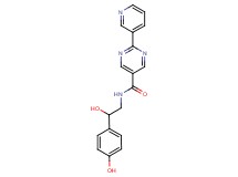 N-[2-hydroxy-2-(4-hydroxyphenyl)ethyl]-2-pyridin-3-ylpyrimidine-5-carboxamide
