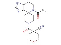 4-[(5-acetyl-1,5,6,7-tetrahydro-1'H-spiro[imidazo[4,5-c]pyridine-4,4'-piperidin]-1'-yl)carbonyl]tetrahydro-2H-pyran-4-carbonitrile