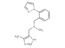 N-methyl-1-(4-methyl-1H-imidazol-5-yl)-N-[2-(1H-pyrazol-1-yl)benzyl]methanamine