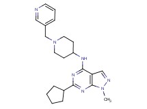 6-cyclopentyl-1-methyl-N-[1-(3-pyridinylmethyl)-4-piperidinyl]-1H-pyrazolo[3,4-d]pyrimidin-4-amine