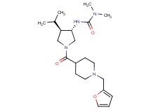 N'-((3S*,4R*)-1-{[1-(2-furylmethyl)piperidin-4-yl]carbonyl}-4-isopropylpyrrolidin-3-yl)-N,N-dimethylurea