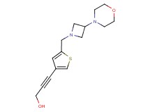 3-{5-[(3-morpholin-4-ylazetidin-1-yl)methyl]-3-thienyl}prop-2-yn-1-ol