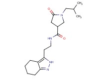 1-isobutyl-5-oxo-N-[2-(4,5,6,7-tetrahydro-2H-indazol-3-yl)ethyl]pyrrolidine-3-carboxamide