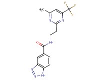 N-{2-[4-methyl-6-(trifluoromethyl)pyrimidin-2-yl]ethyl}-1H-1,2,3-benzotriazole-5-carboxamide