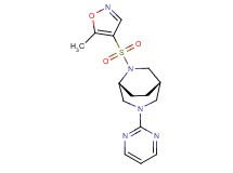 (1S*,5R*)-6-[(5-methyl-4-isoxazolyl)sulfonyl]-3-(2-pyrimidinyl)-3,6-diazabicyclo[3.2.2]nonane