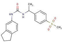 N-(2,3-dihydro-1H-inden-5-yl)-N'-{1-[4-(methylsulfonyl)phenyl]ethyl}urea