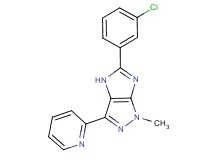 5-(3-chlorophenyl)-1-methyl-3-(2-pyridinyl)-1,4-dihydroimidazo[4,5-c]pyrazole