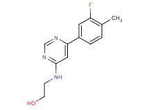 2-{[6-(3-fluoro-4-methylphenyl)pyrimidin-4-yl]amino}ethanol