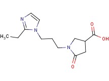 1-[3-(2-ethyl-1H-imidazol-1-yl)propyl]-5-oxopyrrolidine-3-carboxylic acid