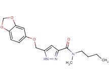 5-[(1,3-benzodioxol-5-yloxy)methyl]-N-butyl-N-methyl-1H-pyrazole-3-carboxamide