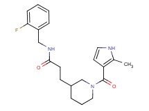 N-(2-fluorobenzyl)-3-{1-[(2-methyl-1H-pyrrol-3-yl)carbonyl]piperidin-3-yl}propanamide