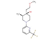 (3R*,4R*)-4-(2-methoxyethyl)-3-methyl-1-[6-(trifluoromethyl)-2-pyridinyl]-4-piperidinol