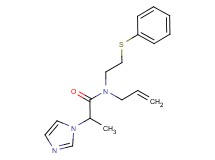 N-allyl-2-(1H-imidazol-1-yl)-N-[2-(phenylthio)ethyl]propanamide