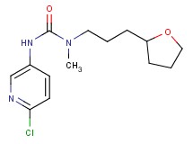 N'-(6-chloropyridin-3-yl)-N-methyl-N-[3-(tetrahydrofuran-2-yl)propyl]urea