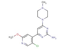 4-(5-chloro-2-methoxypyridin-4-yl)-6-(4-methylpiperazin-1-yl)pyrimidin-2-amine