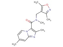 N-[(3,5-dimethylisoxazol-4-yl)methyl]-N,2,7-trimethylimidazo[1,2-a]pyridine-3-carboxamide