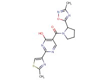 5-{[2-(3-methyl-1,2,4-oxadiazol-5-yl)pyrrolidin-1-yl]carbonyl}-2-(2-methyl-1,3-thiazol-4-yl)pyrimidin-4-ol