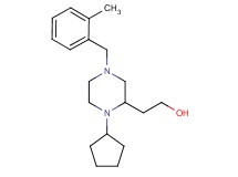2-[1-cyclopentyl-4-(2-methylbenzyl)-2-piperazinyl]ethanol