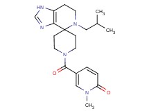 5-[(5-isobutyl-1,5,6,7-tetrahydro-1'H-spiro[imidazo[4,5-c]pyridine-4,4'-piperidin]-1'-yl)carbonyl]-1-methylpyridin-2(1H)-one