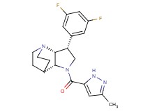 (3R*,3aR*,7aR*)-3-(3,5-difluorophenyl)-1-[(3-methyl-1H-pyrazol-5-yl)carbonyl]octahydro-4,7-ethanopyrrolo[3,2-b]pyridine