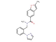 N,2-dimethyl-N-[2-(1H-pyrazol-1-yl)benzyl]-1-benzofuran-5-carboxamide