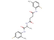 N-(2-fluoro-5-methylphenyl)-N'-{2-[(4-fluoro-2-methylphenyl)amino]-1-methyl-2-oxoethyl}succinamide