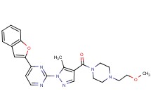 4-(1-benzofuran-2-yl)-2-(4-{[4-(2-methoxyethyl)-1-piperazinyl]carbonyl}-5-methyl-1H-pyrazol-1-yl)pyrimidine