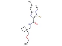 N-{[1-(ethoxymethyl)cyclobutyl]methyl}-3-fluoro-7-methylimidazo[1,2-a]pyridine-2-carboxamide