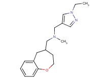 1-(1-ethyl-1H-pyrazol-4-yl)-N-methyl-N-(2,3,4,5-tetrahydro-1-benzoxepin-4-ylmethyl)methanamine