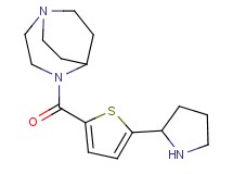 4-{[5-(2-pyrrolidinyl)-2-thienyl]carbonyl}-1,4-diazabicyclo[3.2.2]nonane bis(trifluoroacetate)