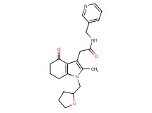 2-[2-methyl-4-oxo-1-(tetrahydro-2-furanylmethyl)-4,5,6,7-tetrahydro-1H-indol-3-yl]-N-(3-pyridinylmethyl)acetamide