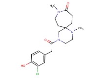 4-[(3-chloro-4-hydroxyphenyl)acetyl]-1,9-dimethyl-1,4,9-triazaspiro[5.6]dodecan-10-one