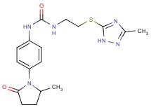 N-[4-(2-methyl-5-oxopyrrolidin-1-yl)phenyl]-N'-{2-[(3-methyl-1H-1,2,4-triazol-5-yl)thio]ethyl}urea