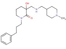3-hydroxy-3-({[(1-methylpiperidin-4-yl)methyl]amino}methyl)-1-(3-phenylpropyl)piperidin-2-one