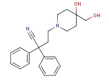 4-[4-hydroxy-4-(hydroxymethyl)piperidin-1-yl]-2,2-diphenylbutanenitrile