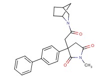 3-[2-(2-azabicyclo[2.2.1]hept-2-yl)-2-oxoethyl]-3-(4-biphenylyl)-1-methyl-2,5-pyrrolidinedione