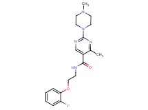 N-[2-(2-fluorophenoxy)ethyl]-4-methyl-2-(4-methylpiperazin-1-yl)pyrimidine-5-carboxamide