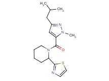1-[(3-isobutyl-1-methyl-1H-pyrazol-5-yl)carbonyl]-2-(1,3-thiazol-2-yl)piperidine