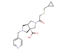 (3aS*,6aS*)-2-{[(cyclopropylmethyl)thio]acetyl}-5-(pyridin-4-ylmethyl)hexahydropyrrolo[3,4-c]pyrrole-3a(1H)-carboxylic acid